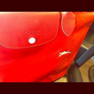 Longchamp Le Pilage Club Vermilion, Medium